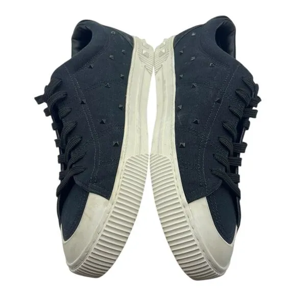 Size 13US - Valentino Canvas Rockstud Cityplanet Sneaker