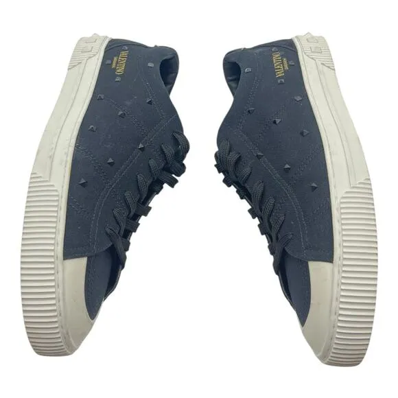Size 13US - Valentino Canvas Rockstud Cityplanet Sneaker