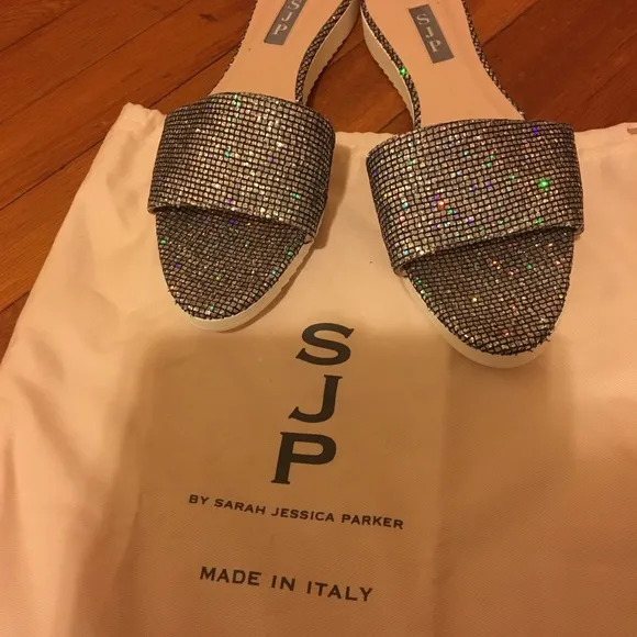 SJP by Sarah Jessica Parker Glitter slides