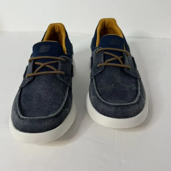 Skechers Mens Bellingers Classic Fit Memory Foam Casual Boat Shoe Size 11.5 Navy