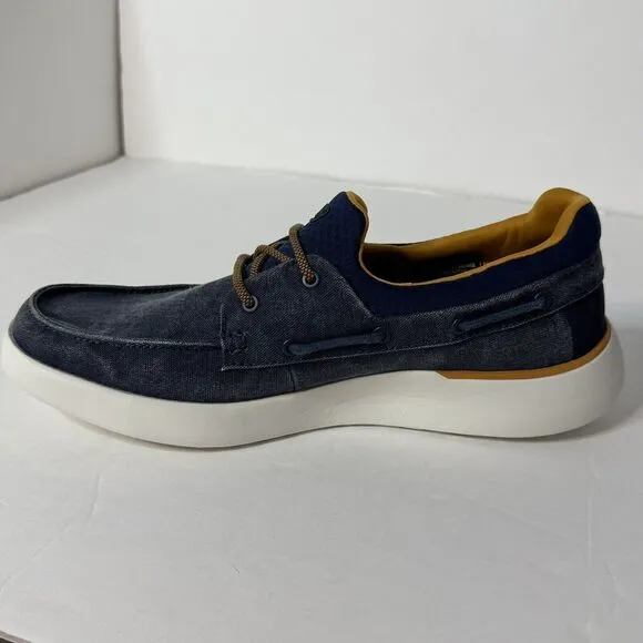 Skechers Mens Bellingers Classic Fit Memory Foam Casual Boat Shoe Size 11.5 Navy