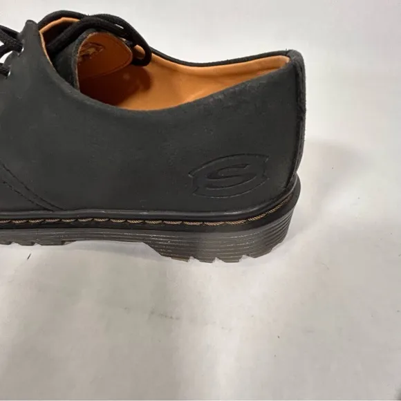 Skechers Men’s Feel the Comfort Black Oxford Leather Lace Up Shoes