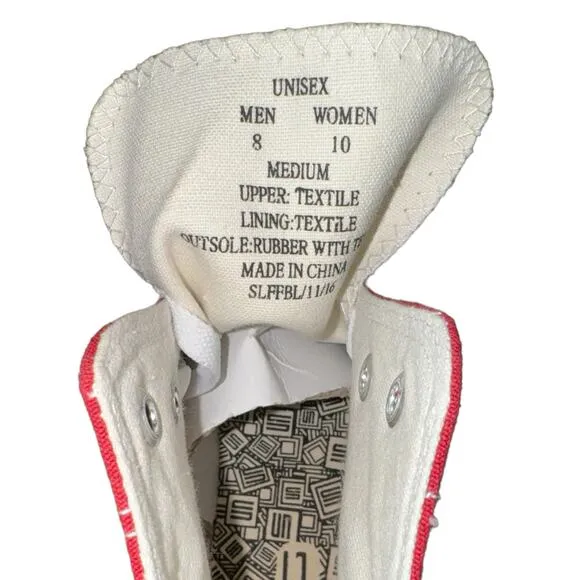 SKICKS Alabama Crimson Tide High-Top Shoes Unisex Men’s Size 8 Women’s Size 10