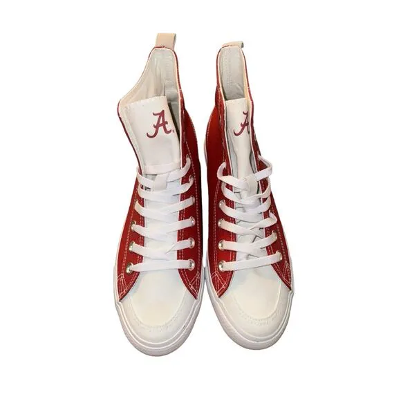 SKICKS Alabama Crimson Tide High-Top Shoes Unisex Men’s Size 8 Women’s Size 10