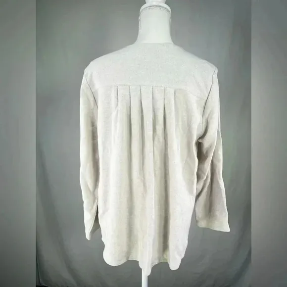 Soft Surroundings Jacket Linen Cotton Blend Beige Nature Spirit Blazer Size M