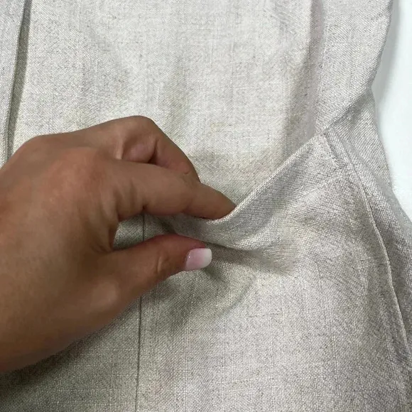 Soft Surroundings Jacket Linen Cotton Blend Beige Nature Spirit Blazer Size M