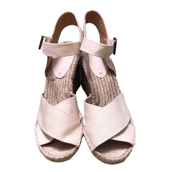 SOLUDOS CRISS CROSS ESPADRILLE WEDGES