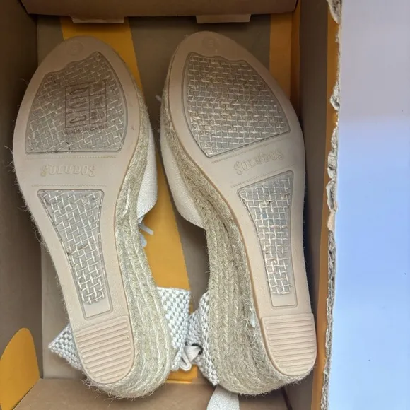 Soludos The Marseille Wedge In La Concha Ivory Sz 5