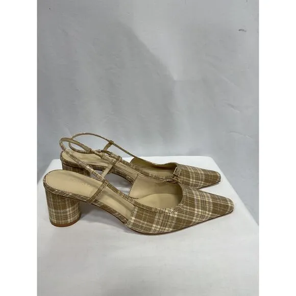 Song Of Style 'Cafe' Tan Canvas Heel Size 9
