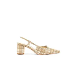Song Of Style 'Cafe' Tan Canvas Heel Size 9