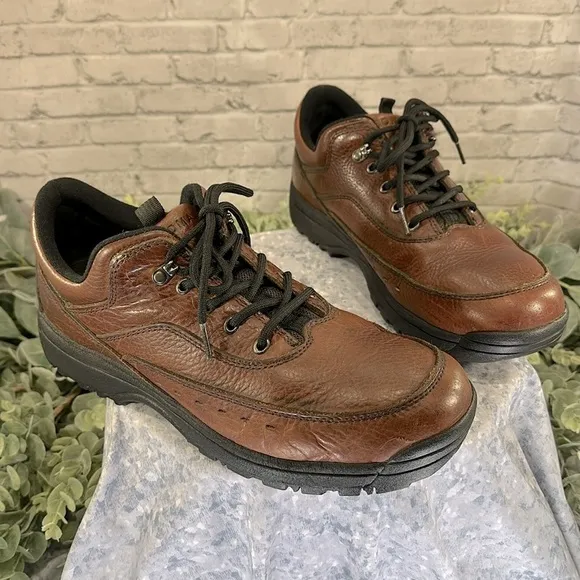 Sonoma Jean Co. “Sierra” Brown Textured Leather Rugged Casuals Men’s 12M🤎VGUC