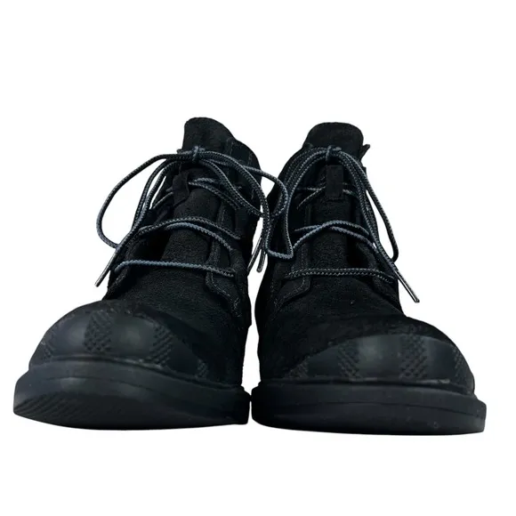 Sorel Boots Womens 8 Toronto Black Suede Lace Up Wedge Heel Ankle Booties
