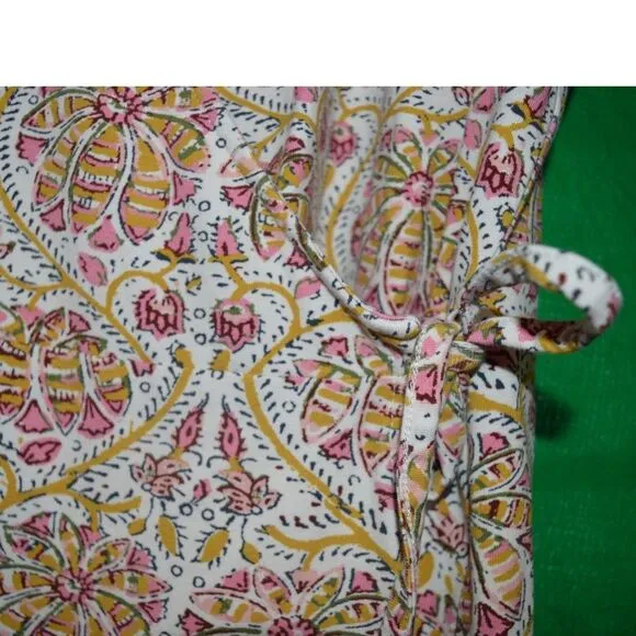 Spartina 449 Alisa Wrap Dress - Pepper Hall Batik A Line 3/4 Sleeve 448195 MED