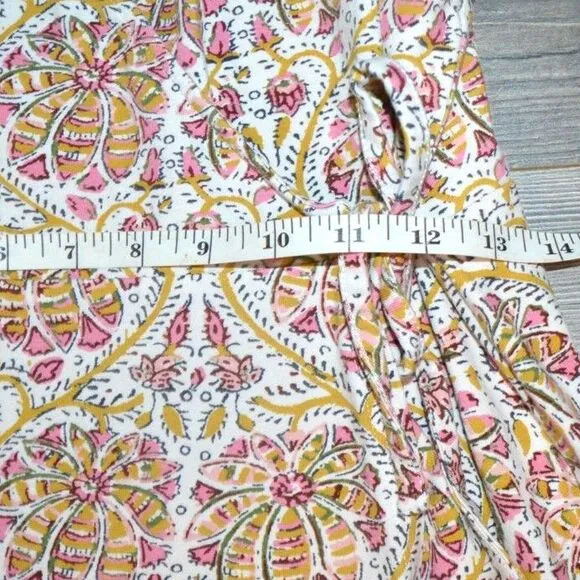 Spartina 449 Alisa Wrap Dress - Pepper Hall Batik A Line 3/4 Sleeve 448195 MED