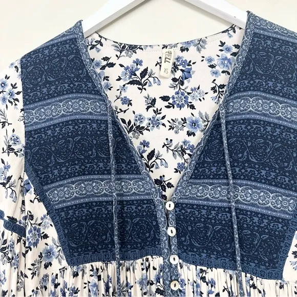 Spell &amp; the Gypsy Elle Boho Mini Dress Long Sleeve