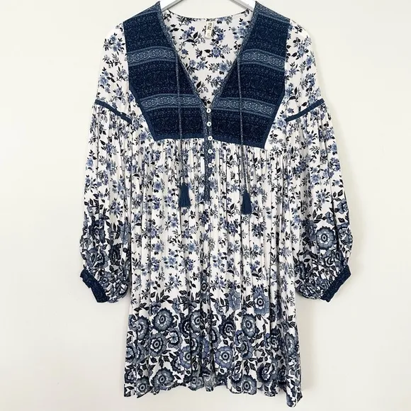 Spell &amp; the Gypsy Elle Boho Mini Dress Long Sleeve