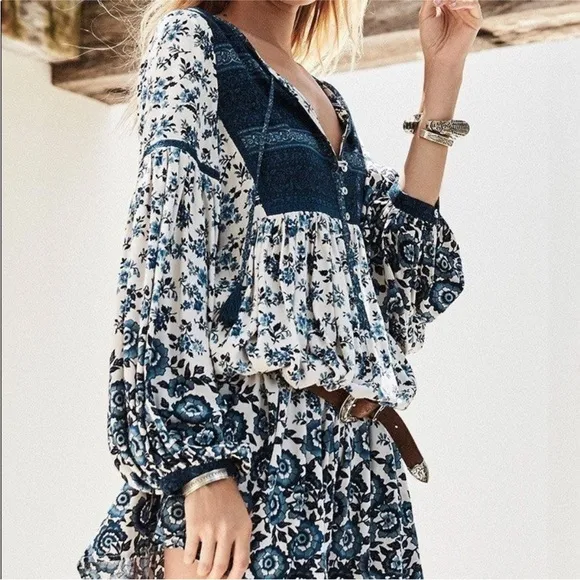 Spell &amp; the Gypsy Elle Boho Mini Dress Long Sleeve
