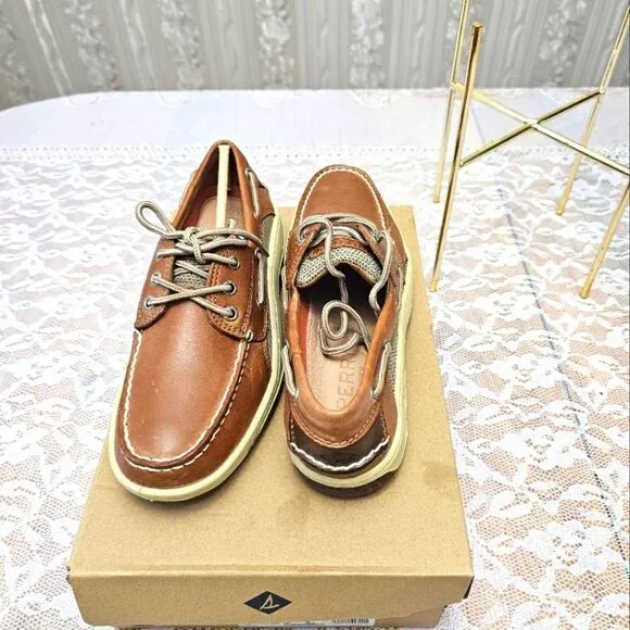 Sperry 3 Eye Boat Top Sider Leather Men Shoes NIB