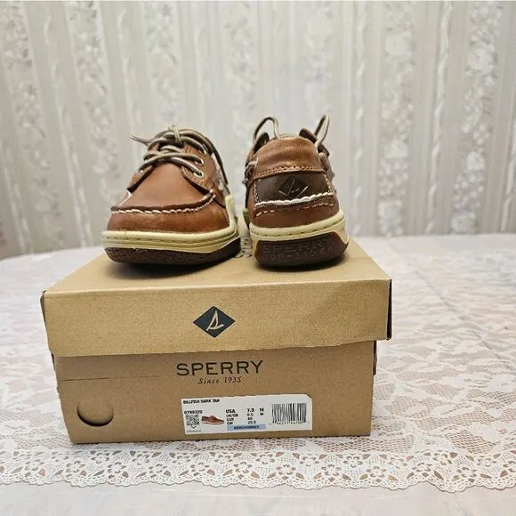 Sperry 3 Eye Boat Top Sider Leather Men Shoes NIB