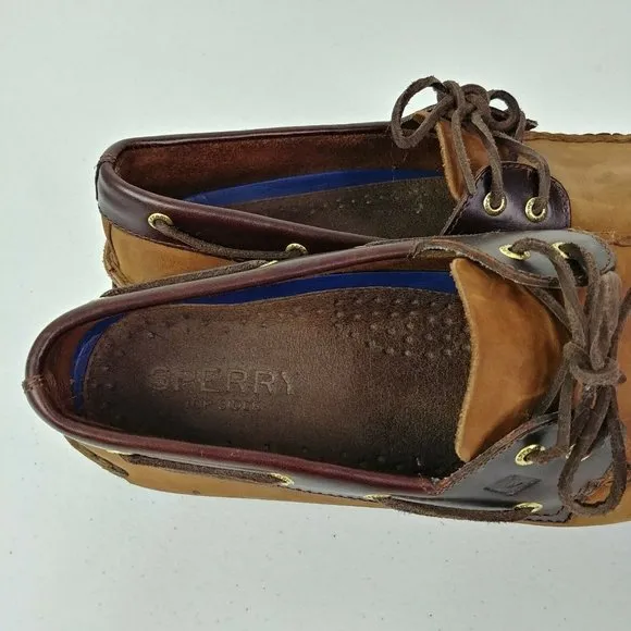 Sperry Authentic Original Boat Leather Shoes Men's Size 12 M