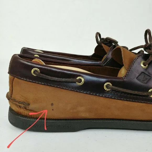 Sperry Authentic Original Boat Leather Shoes Men's Size 12 M