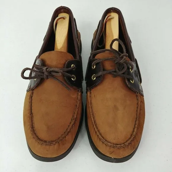 Sperry Authentic Original Boat Leather Shoes Men's Size 12 M