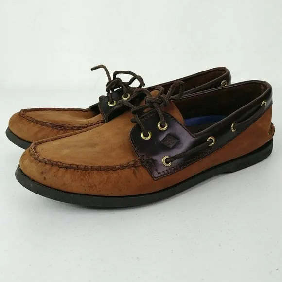 Sperry Authentic Original Boat Leather Shoes Men's Size 12 M