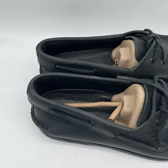 Sperry Authentic Original™ Boat Shoe Mens 10 Black Leather