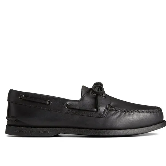 Sperry Authentic Original™ Boat Shoe Mens 10 Black Leather