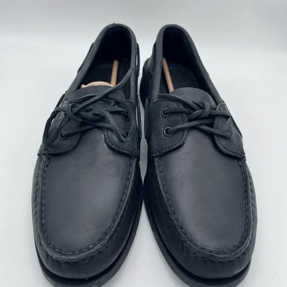 Sperry Authentic Original™ Boat Shoe Mens 10 Black Leather
