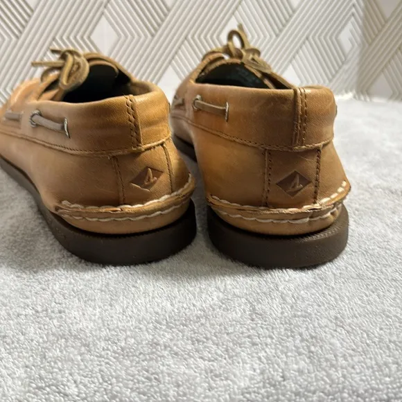 Sperry authentic original boat  Shoe men’s 13 M tan boat shoes leather quality
