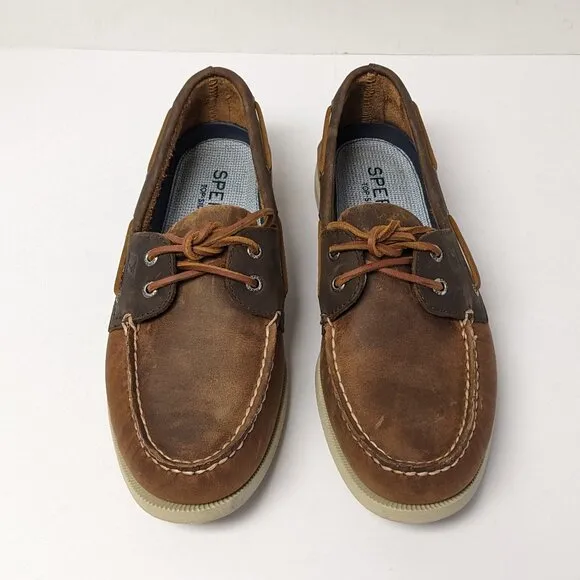 Sperry Authentic Original Two-Eye Boat Shoes, Brown, Men's 10 M