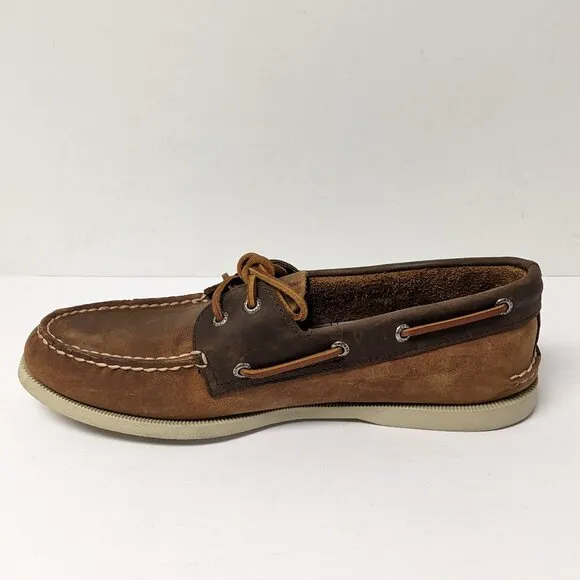 Sperry Authentic Original Two-Eye Boat Shoes, Brown, Men's 10 M