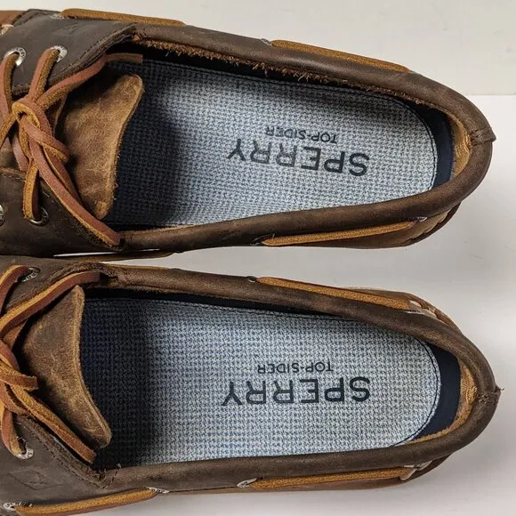 Sperry Authentic Original Two-Eye Boat Shoes, Brown, Men's 10 M