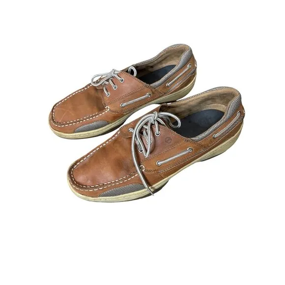 Sperry Billfish Men's Tan Leather Boat Shoes Size 9