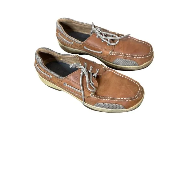 Sperry Billfish Men's Tan Leather Boat Shoes Size 9