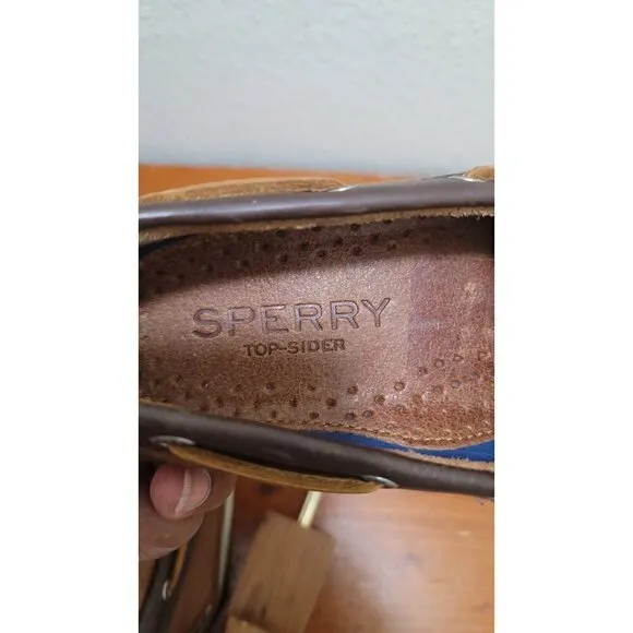 Sperry Brown Leather Boat Shoes Mens Size 10