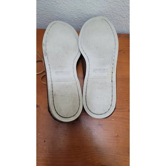 Sperry Brown Leather Boat Shoes Mens Size 10