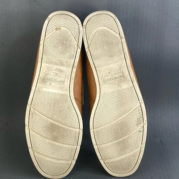 Sperry brown leather boat shoes mens size 15