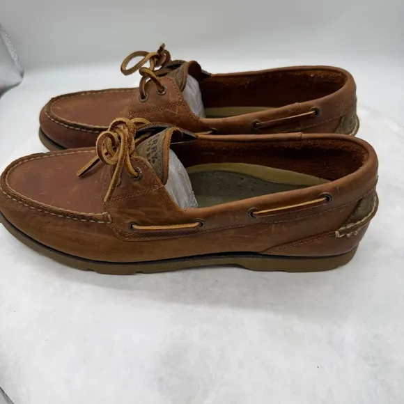 Sperry Brown Suede Boat Shoes Timeless Moccasin Style Size 11 M.