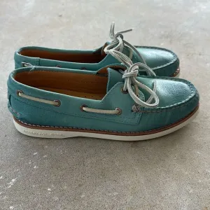 Sperry Gold Cup Loafer Boat Shoe Turquoise Women’s Size 5.5