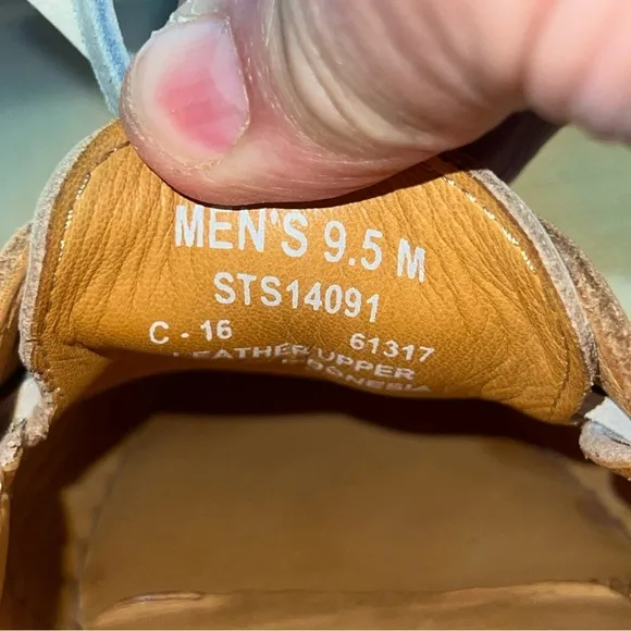 Sperry Gold Cup Men’s Size 9.5M Beige/Tan Suede Leather Boat Shoes