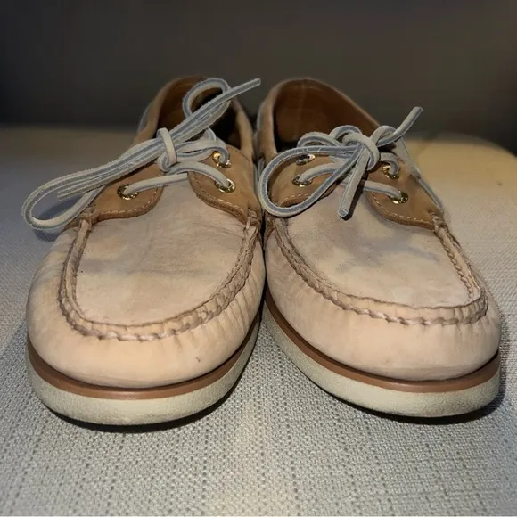 Sperry Gold Cup Men’s Size 9.5M Beige/Tan Suede Leather Boat Shoes