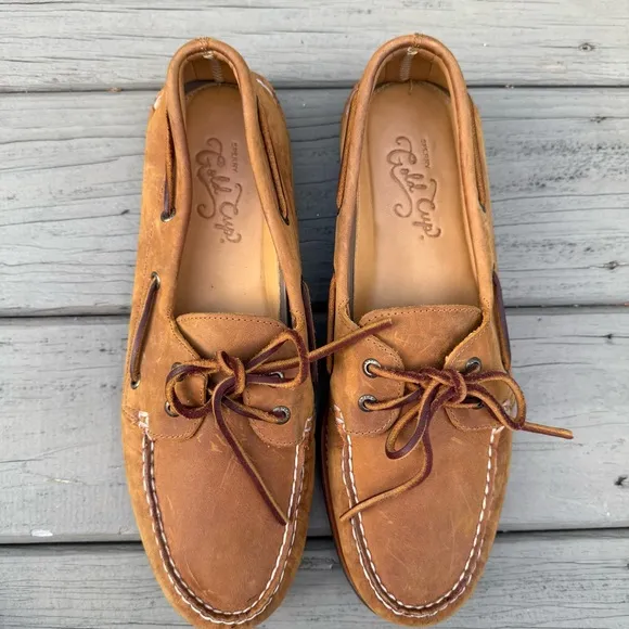 Sperry Gold Cup Original Authentic 2-Eye Boat Shoes in Medium Beige size 13 M