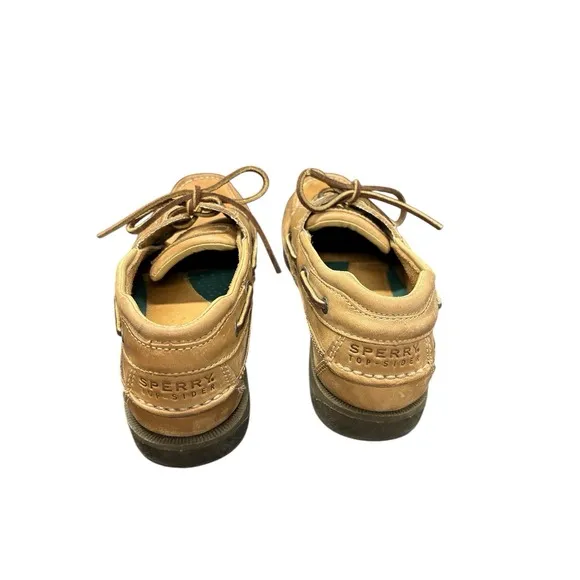 SPERRY Mako Canoe Moc OAK Boat Shoe Tan Leather Preppy Men's Size 10.5 M
