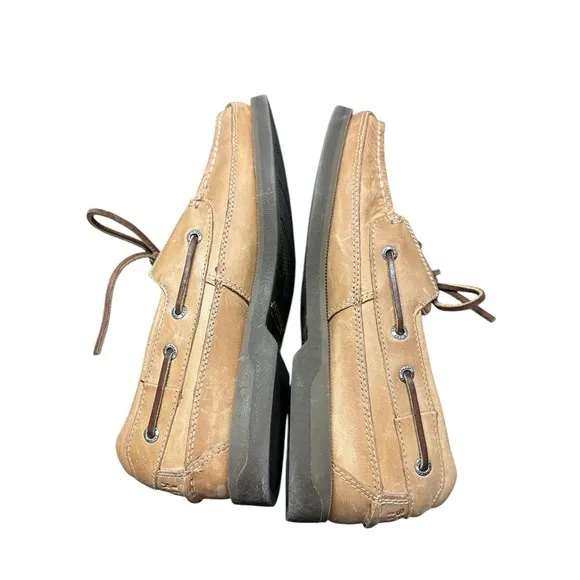 SPERRY Mako Canoe Moc OAK Boat Shoe Tan Leather Preppy Men's Size 10.5 M