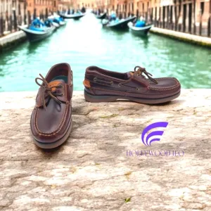 Sperry Mako Canoe Moc top sider moccasin Boat Shoe 2 eye sz 9 brown leather