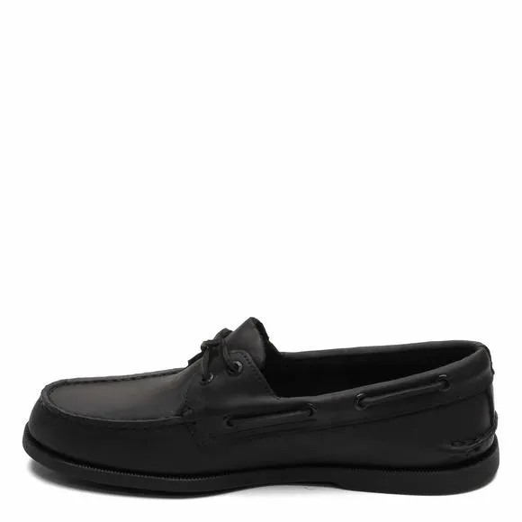 SPERRY MEN'S AUTHENTIC ORIGINAL 2-EYE BOAT SHOE, BLACK, 10 M US