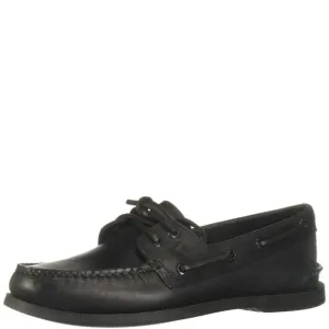 SPERRY MEN'S AUTHENTIC ORIGINAL 2-EYE BOAT SHOE, BLACK, 10 M US