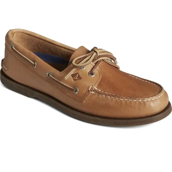 SPERRY MEN'S AUTHENTIC ORIGINAL 2-EYE BOAT SHOE, SAHARA, 10.5 M US